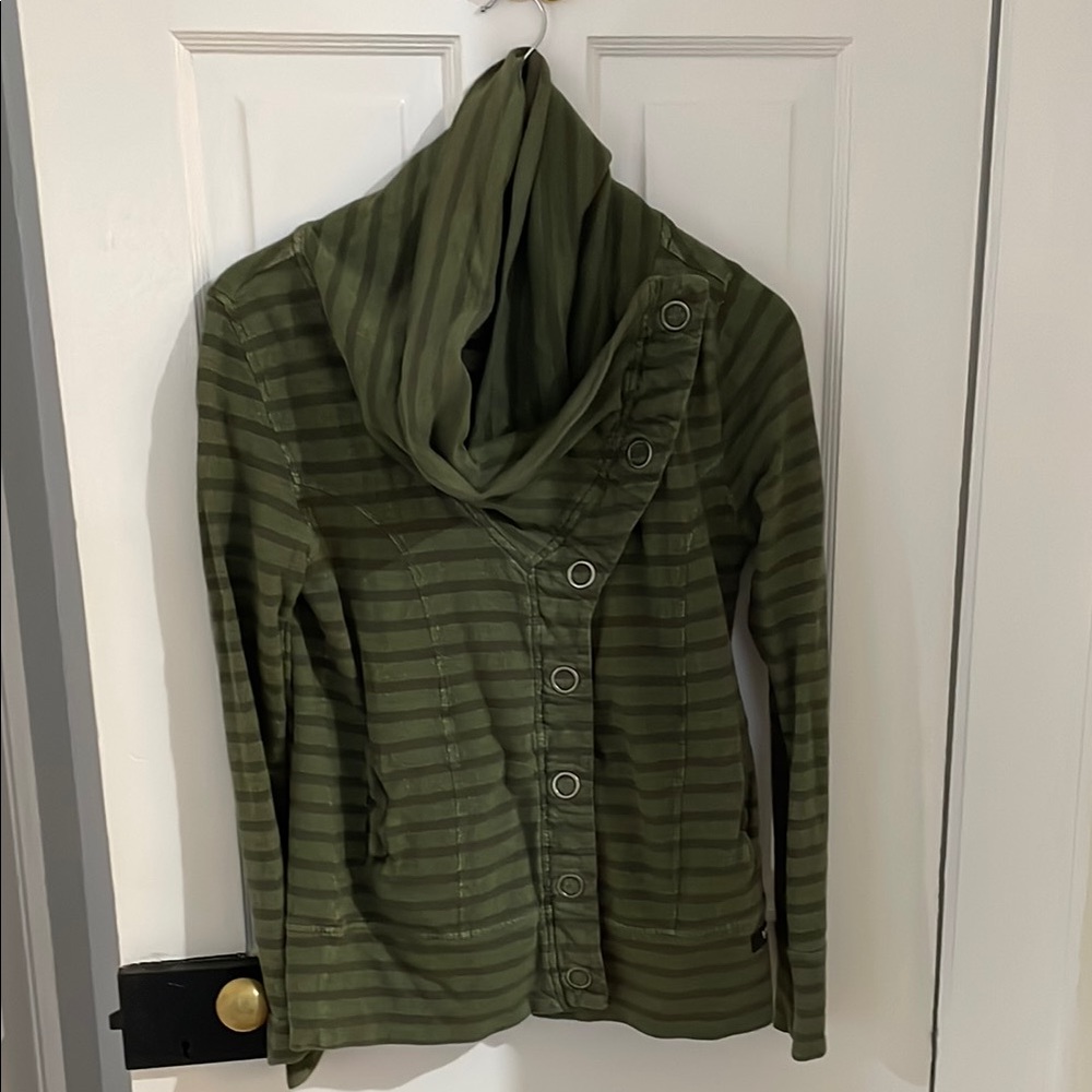 Brooklyn Industries Olive Green a symmetrical sweater